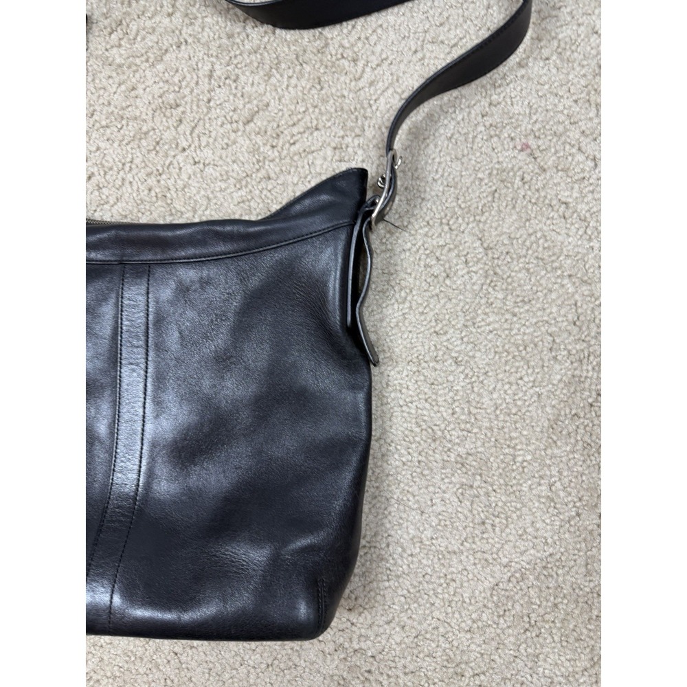 Vtg COACH Legacy Slim 9188 Black Leather Crossbody Shoulder Bag Purse Classic - Picture 7 of 12